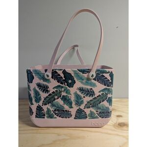 Rare Bogg Bag Limited Edition Retired Palm Print Tote XL 18.5x9.5" Beach Boat
